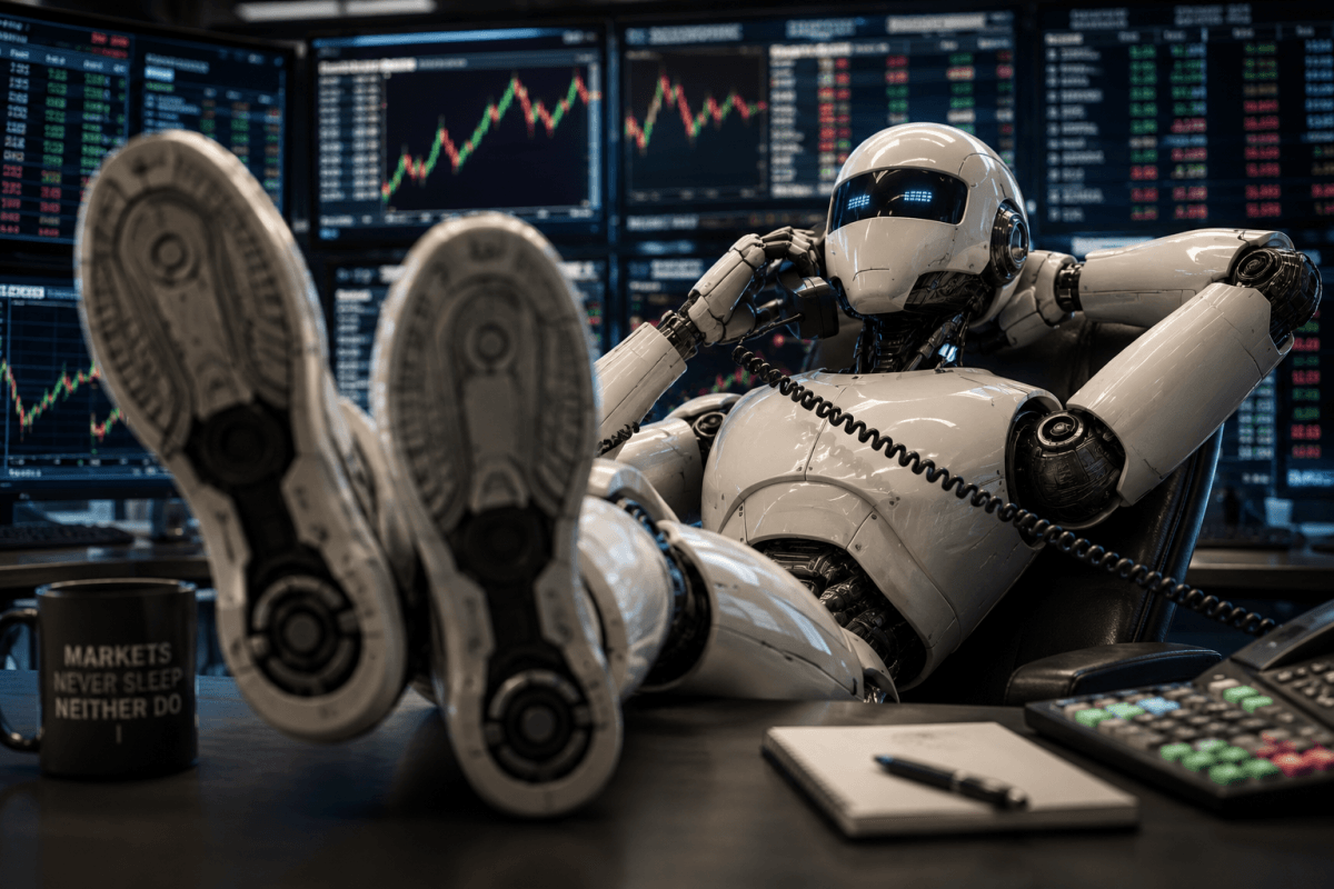 robot at desk